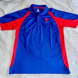 MLB Philadelphia Phillies Baseball Majestic Team Polo Shirt